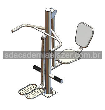 Pressão de pernas com surf